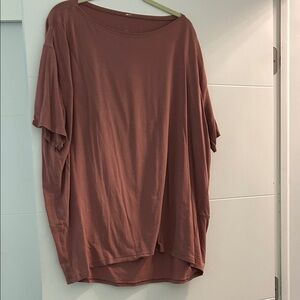 lululemon athletica Short Sleeve Top - dusty rose color